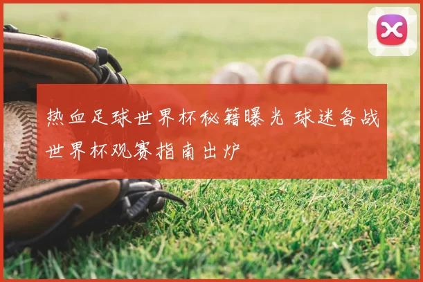 热血足球世界杯秘籍曝光 球迷备战世界杯观赛指南出炉