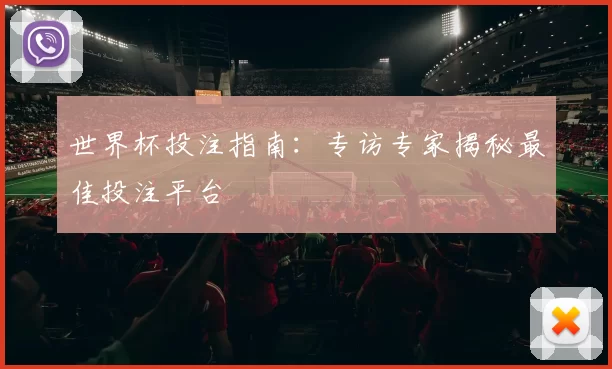 世界杯投注指南：专访专家揭秘最佳投注平台